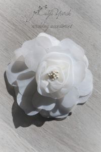 Bridal hair clip from the cloth WH-06